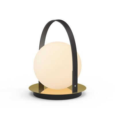 Pablo Designs - BOLA LTN BRA BLK - LED Table Lamp - Bola Lantern - Brass/Black