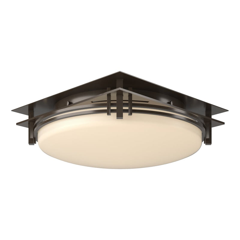 Banded 13-Inch Two Light Semi-Flush Mount