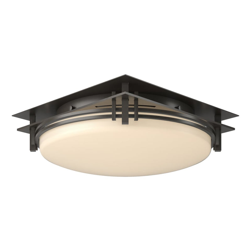 Banded 13-Inch Two Light Semi-Flush Mount