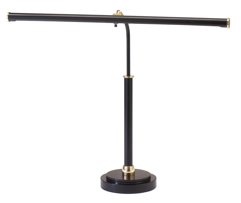 House of Troy - PLED100-617 - LED Piano Lamp - Piano/Desk - Black & Brass
