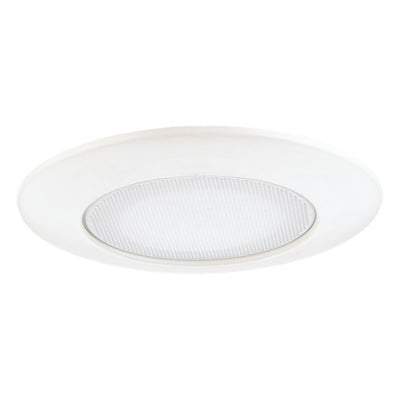 Generation Lighting - 11033AT-15 - 6``Flat Glass Shower Trim with Reflector - Recessed Trims - White