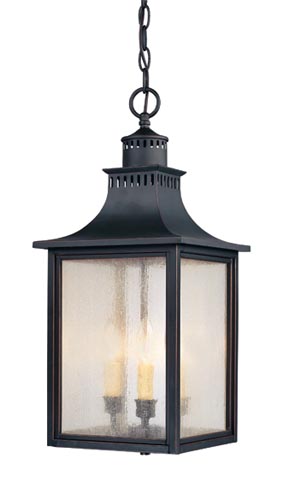 Savoy House - 5-256-25 - Three Light Hanging Lantern - Monte Grande - Slate