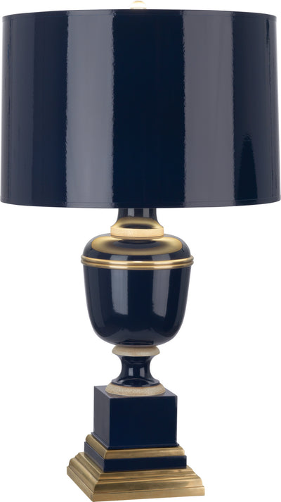 Robert Abbey - 2500 - One Light Table Lamp - Annika - Cobalt Lacquered Paint w/Natural Brass and Ivory Crackle