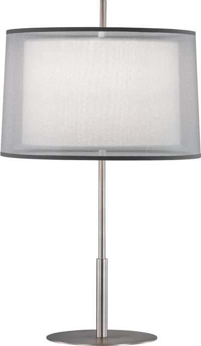 Robert Abbey - S2190 - One Light Table Lamp - Saturnia - Stainless Steel