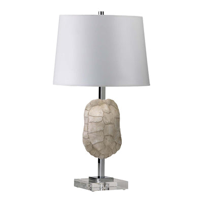Cyan - 04105 - One Light Table Lamp - Tortoise Shell - White