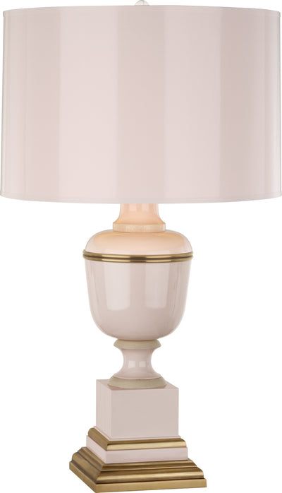 Robert Abbey - 2602 - One Light Table Lamp - Annika - Blush Lacquered Paint w/Natural Brass and Ivory Crackle