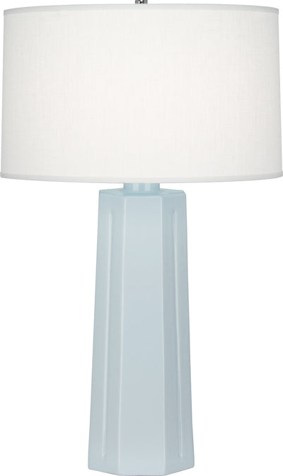 Robert Abbey - 966 - One Light Table Lamp - Mason - Baby Blue Glazed