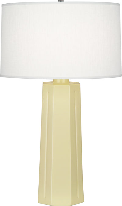 Robert Abbey - 970 - One Light Table Lamp - Mason - Butter Glazed