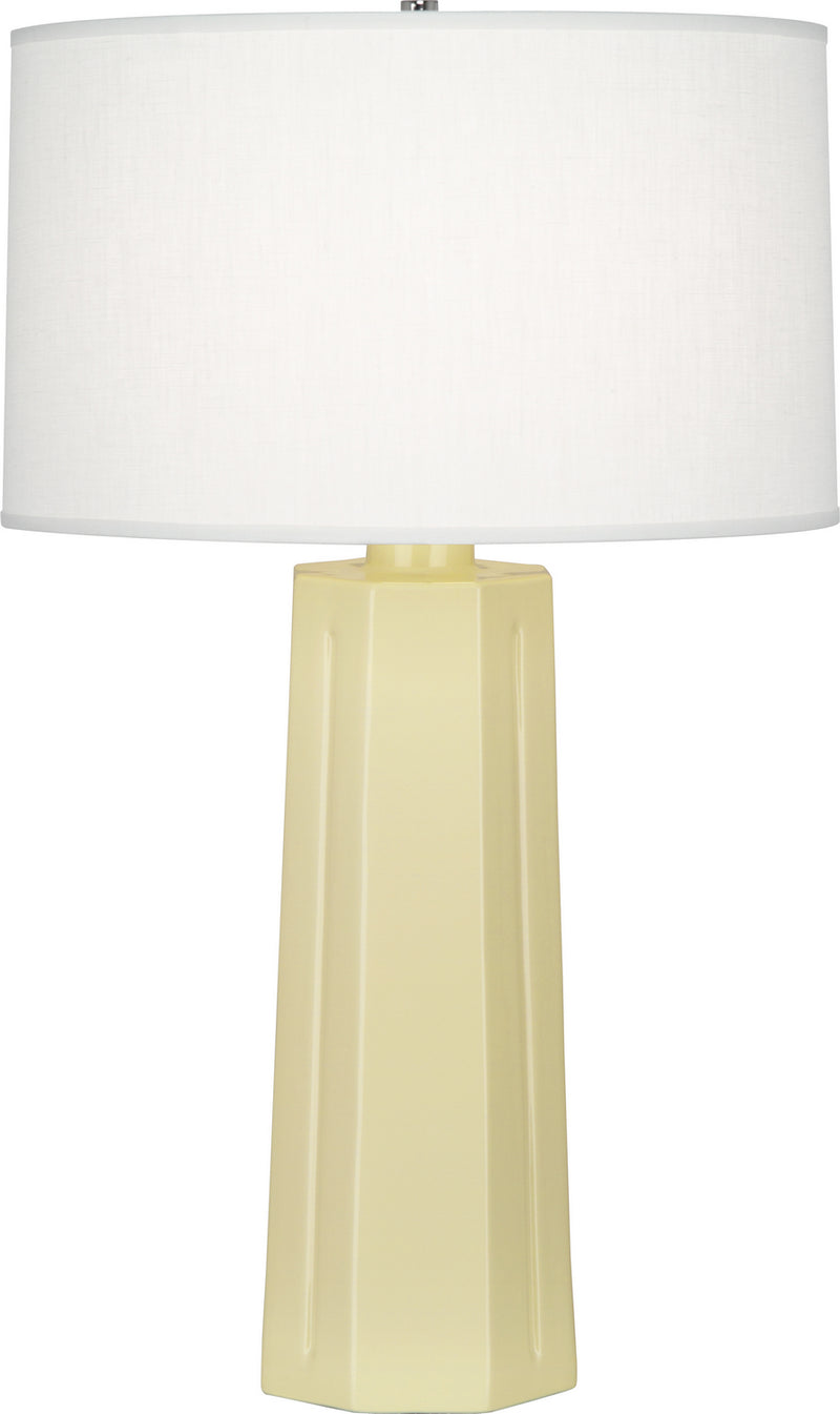 Robert Abbey - 970 - One Light Table Lamp - Mason - Butter Glazed