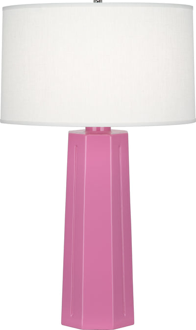 Robert Abbey - 971 - One Light Table Lamp - Mason - Schiaparelli Pink Glazed