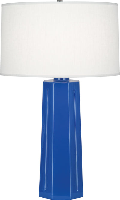 Robert Abbey - 976 - One Light Table Lamp - Mason - Marine Blue Glazed