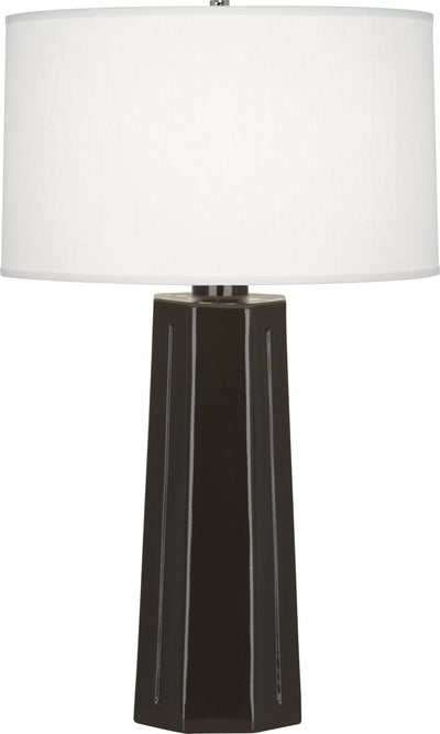 Robert Abbey - CF960 - One Light Table Lamp - Mason - Coffee Glazed w/Polished Nickel