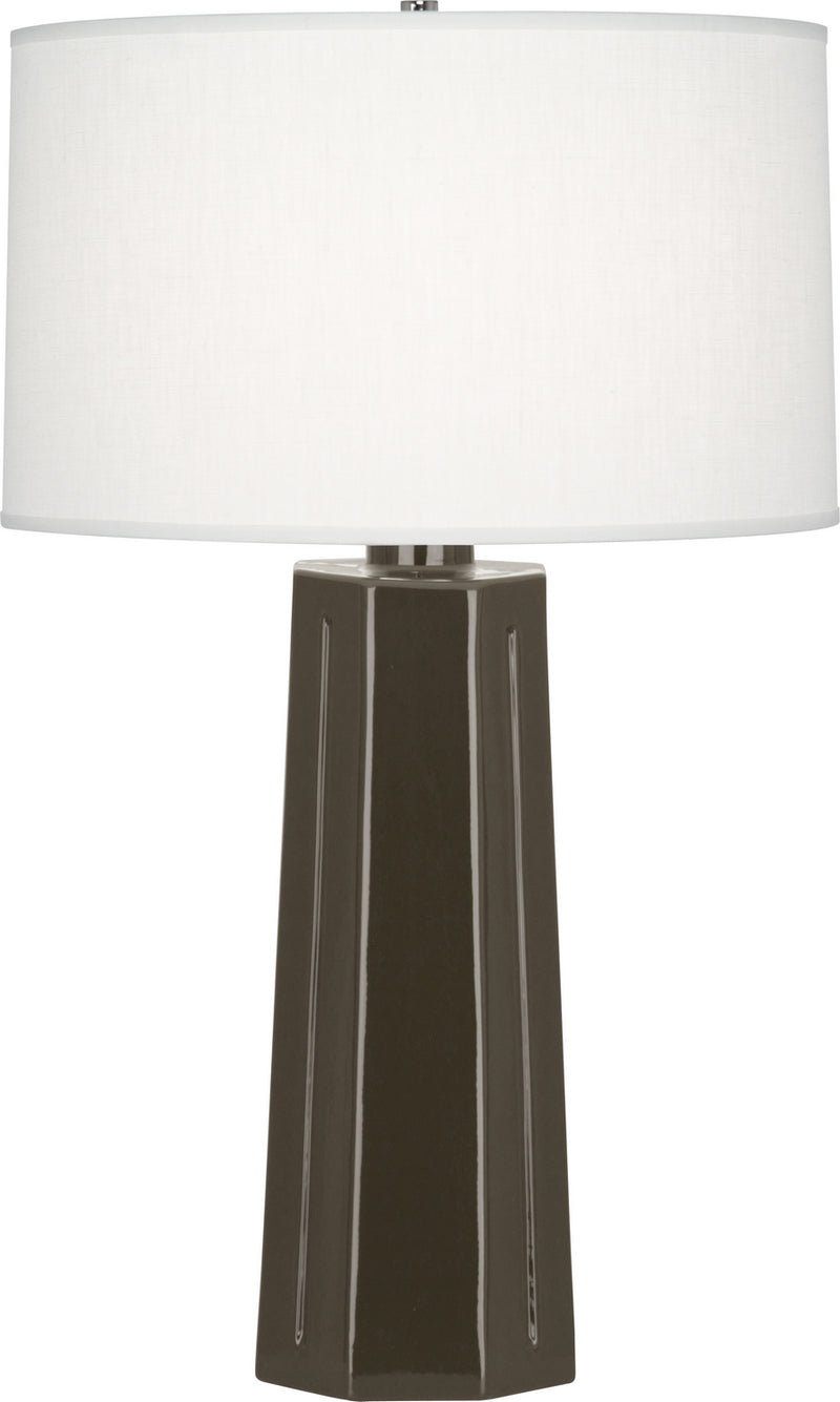 Robert Abbey - TE960 - One Light Table Lamp - Mason - Brown Tea Glazed
