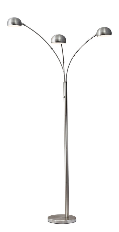 Adesso Home - 5118-22 - Arc Lamp - Domino - Brushed Steel