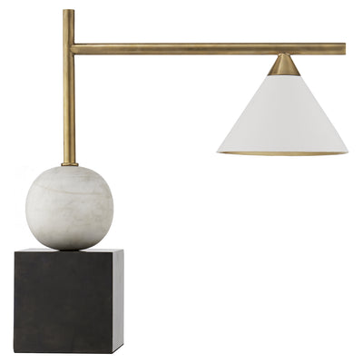 Visual Comfort Signature - KW 3088BZ/AB - One Light Desk Lamp - Cleo - Bronze with Antique Brass