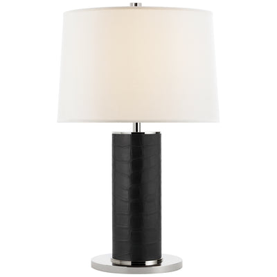 Ralph Lauren - RL14042BK-L - One Light Table Lamp - Beckford - Black Faux Croc with Polished Nickel