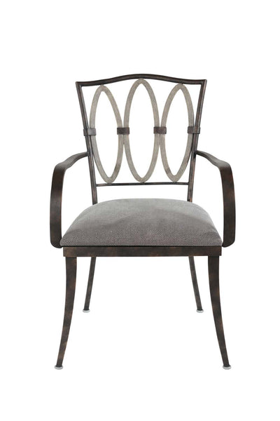 Kalco - 800402FG - Dining Arm Chair - Belmont - Florence Gold
