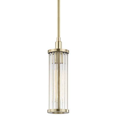 Hudson Valley - 9120-AGB - One Light Pendant - Marley - Aged Brass