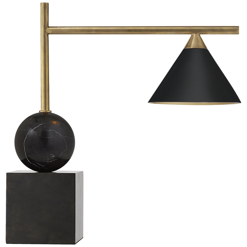 Visual Comfort Signature - KW 3088BZ/AB-BLK - One Light Desk Lamp - Cleo - Bronze with Antique Brass