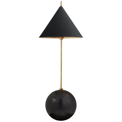 Visual Comfort Signature - KW 3118AB/BLK - One Light Desk Lamp - Cleo - Antique-Burnished Brass