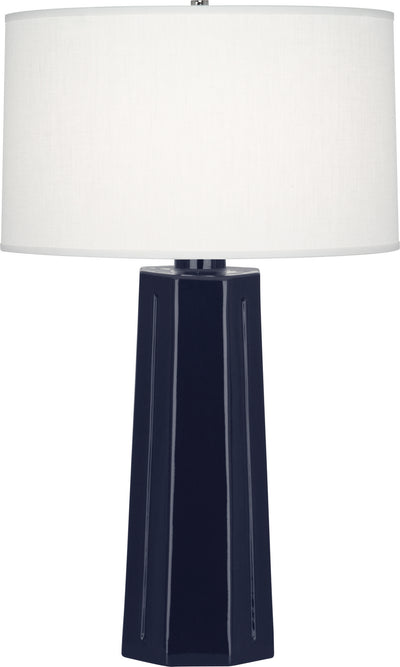 Robert Abbey - MB960 - One Light Table Lamp - Mason - Midnight Blue Glazed