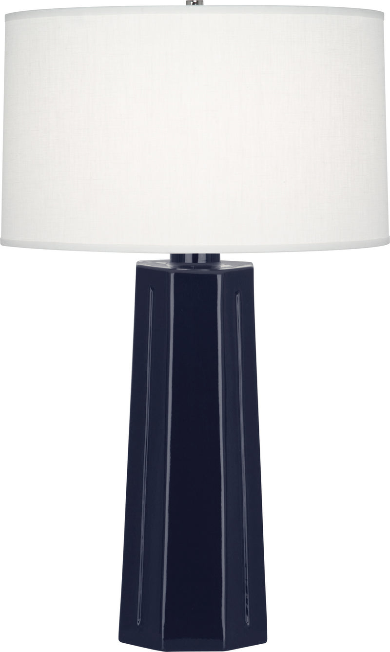 Robert Abbey - MB960 - One Light Table Lamp - Mason - Midnight Blue Glazed