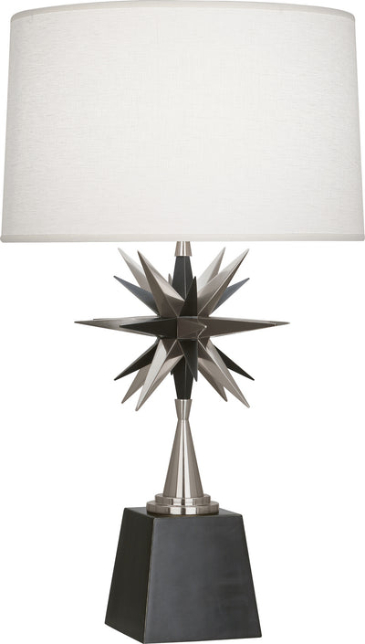 Robert Abbey - S1015 - One Light Table Lamp - Cosmos - Deep Patina Bronze w/Antique Silver