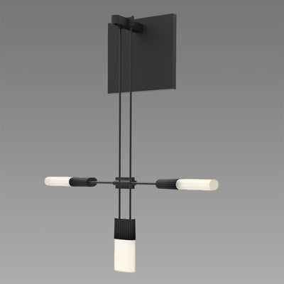 Sonneman - S1L02K-JFXXXX12-HC02 - One Light Wall Sconce - Suspenders - Satin Black