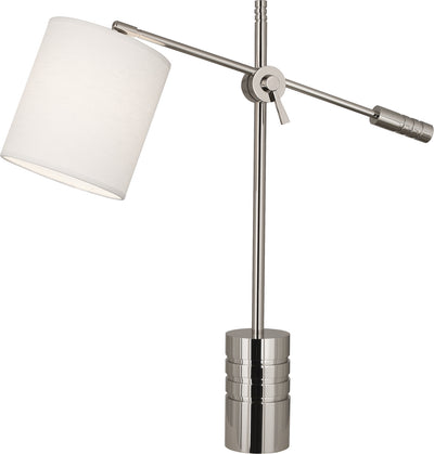 Robert Abbey - S291 - One Light Table Lamp - Campbell - Polished Nickel