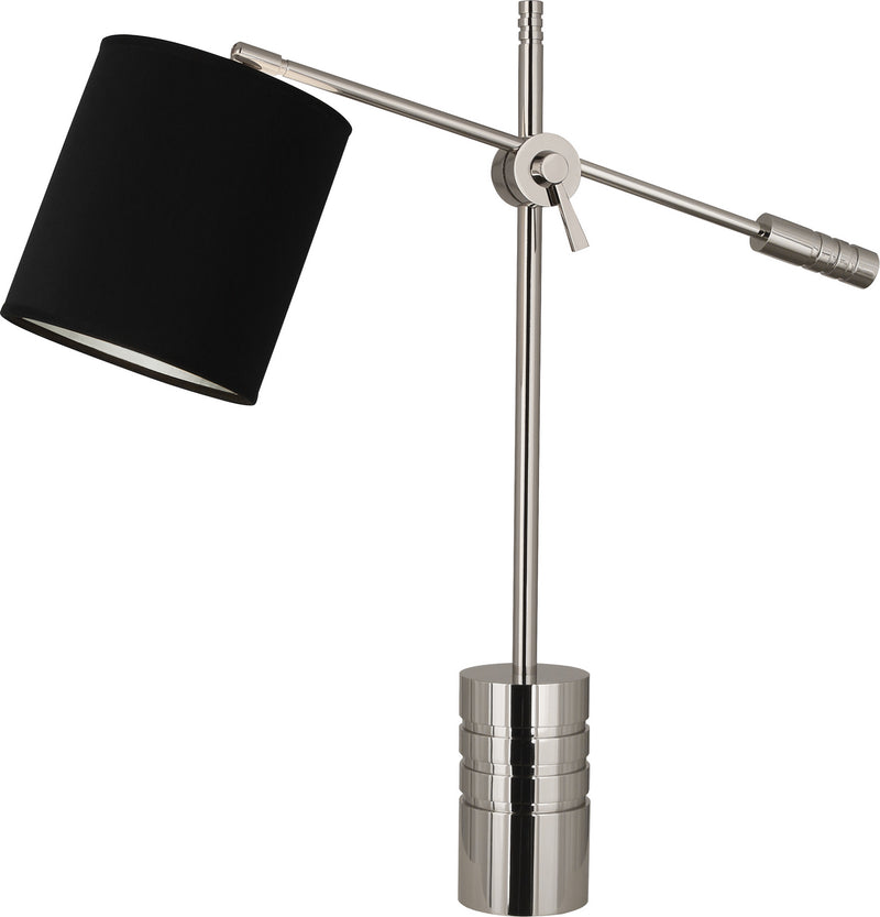 Robert Abbey - S291B - One Light Table Lamp - Campbell - Polished Nickel