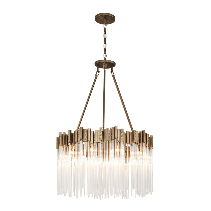 Varaluz - 309P10HG - Ten Light Pendant - Matrix - Havana Gold