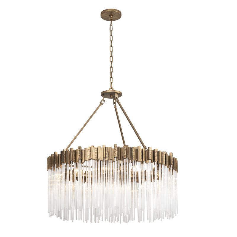 Varaluz - 309P12HG - 12 Light Pendant - Matrix - Havana Gold