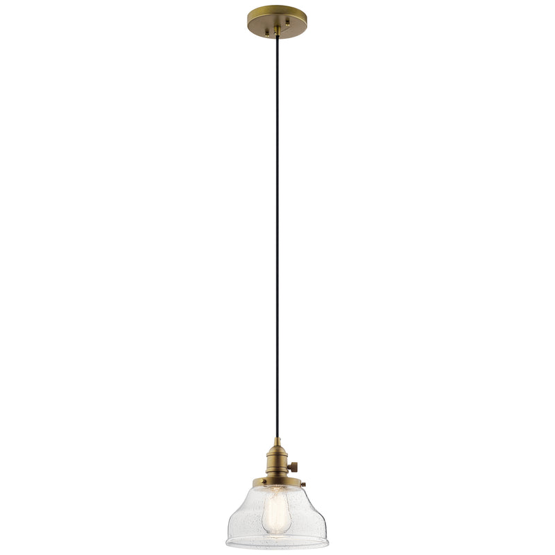 Kichler - 43850NBR - One Light Mini Pendant - Avery - Natural Brass