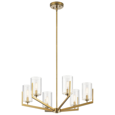 Kichler - 52314BNB - Six Light Chandelier - Nye - Brushed Natural Brass