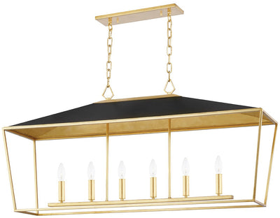 Hudson Valley Lighting - 5748-GL/BK - Gold Leaf
