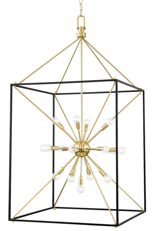 Hudson Valley Lighting - 8927-AGB/BK - Aged Brass