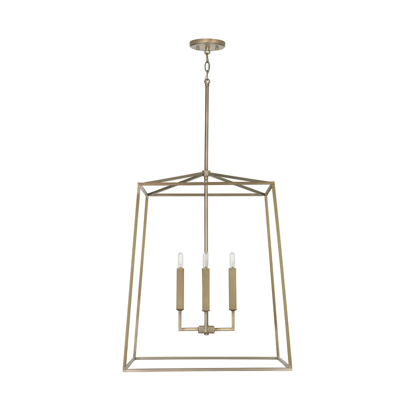 Capital Lighting - 537643AD - Four Light Foyer Pendant - Thea - Aged Brass
