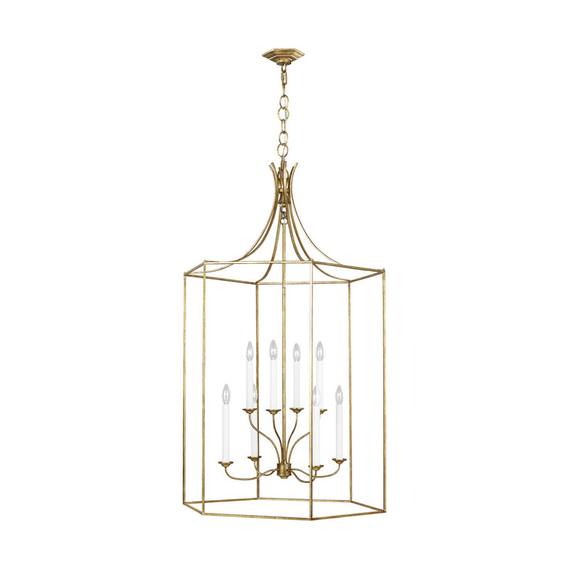 Visual Comfort Studio - AC1038ADB - Eight Light Chandelier - Bantry House - Antique Gild