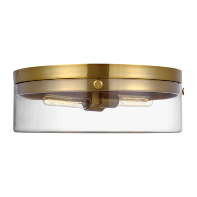 Visual Comfort Studio - CF1032BBS - Two Light Flush Mount - Garrett - Burnished Brass
