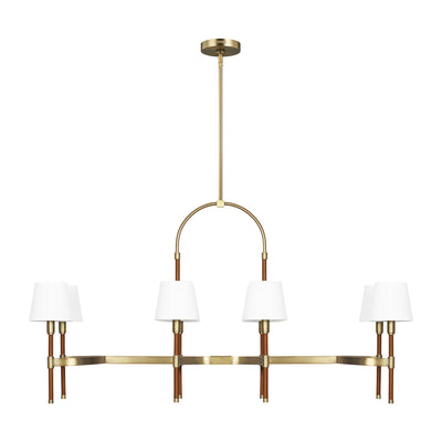 Visual Comfort Studio - LC1028TWB - Eight Light Chandelier - Katie - Time Worn Brass