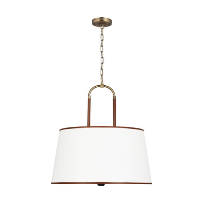 Visual Comfort Studio - LP1024TWB - Four Light Pendant - Katie - Time Worn Brass