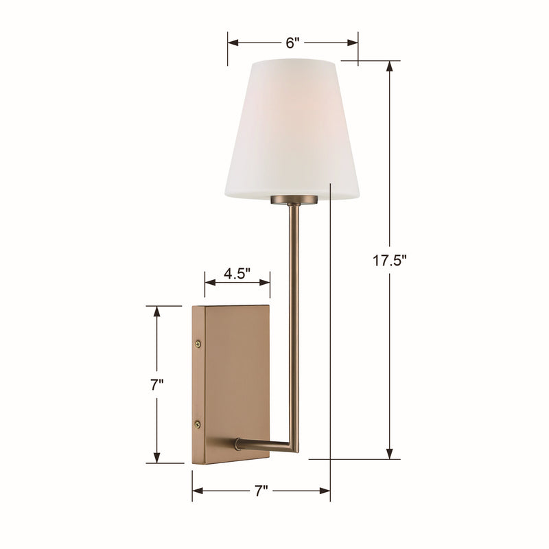 Lena Glass Shade Wall Sconce