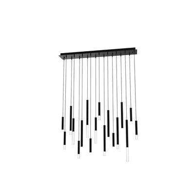 BlackJack Lighting - STL-38P-BL-27U-30K - LED Linear Pendant - Steelos - Matte Black