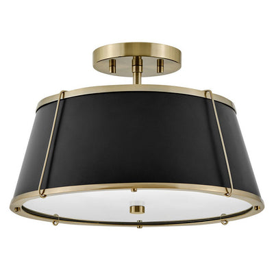 Hinkley-4893WS-Black / Warm Brass