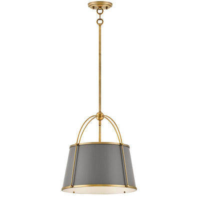 Hinkley-4894LDB-Matte Grey / Brass
