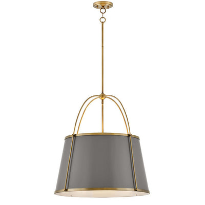 Hinkley-4895LDB-Matte Grey / Brass