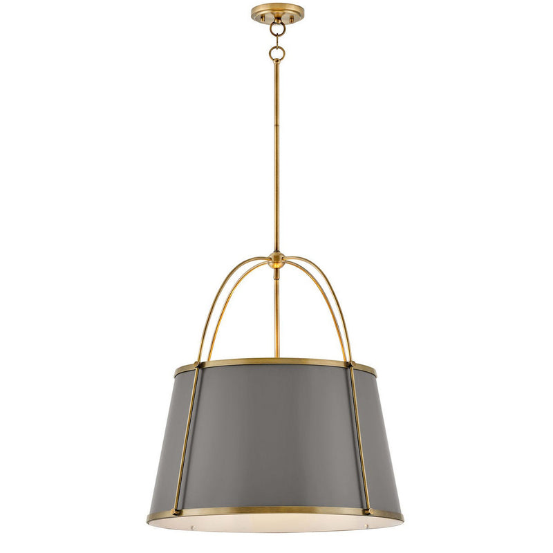 Hinkley-4895LDB-Matte Grey / Brass