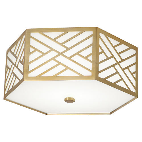 Robert Abbey - 438 - One Light Flushmount - Williamsburg Tazewell - Modern Brass