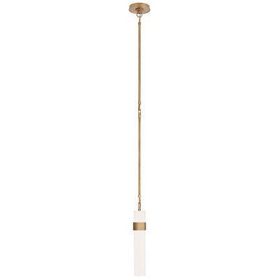Visual Comfort Signature - S 5675HAB-WG - One Light Pendant - Presidio - Hand-Rubbed Antique Brass