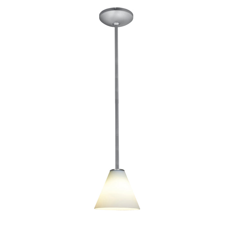 Access - 28004-4R-BS/WHT - LED Pendant - Martini - Brushed Steel